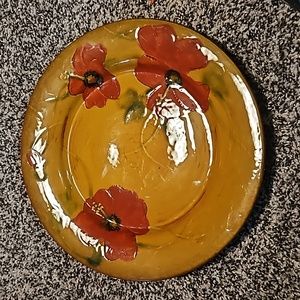 "FLEUR de PARADIS" for LIVING QUARTERS ROUND HIBISCUS DINNER PLATE